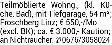 Mietwohnung in Linz (4020) 54m²
