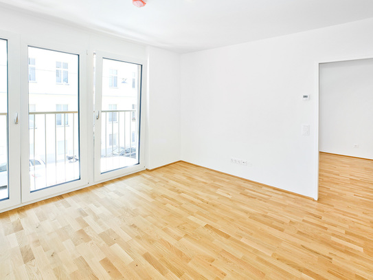 Idealer Grundriss in hervorragender Lage - Erstbezug! 2-Zimmer | mit Balkon |top Anbindung