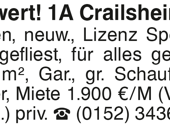 Goldwert! 1A Crailsheim