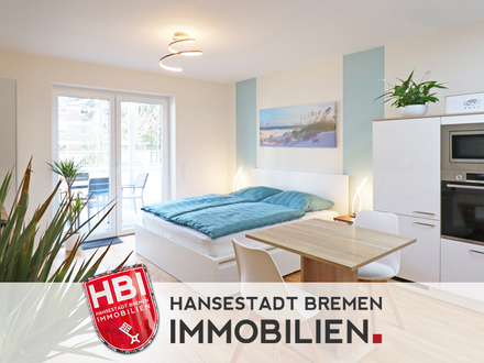 Hastedt / Neubaumietwohnung - möblierte 1-Zimmer-Wohnung mit Terrasse
