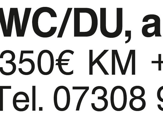 1,5 Zi, Kü, WC/DU