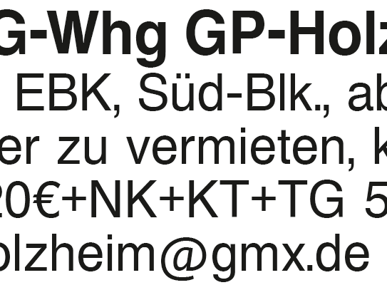 3 Zi.-DG Whg. GP-Holzheim