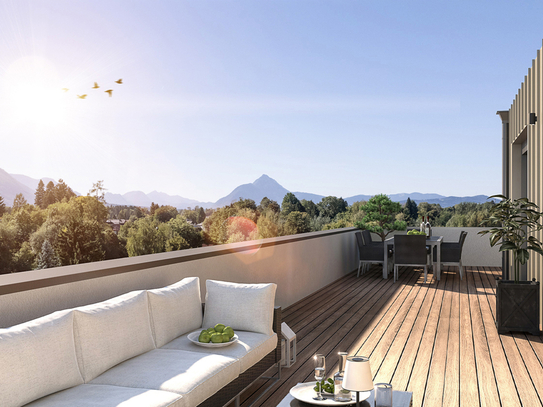 Perfekter Rückzugsort! Wohnerlebnis mit großer Dachterrasse