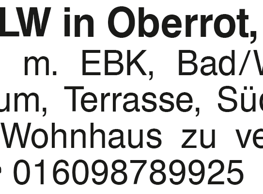 Einliegerwohnung in Oberrot