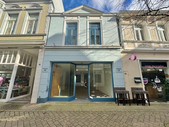 Renovierte Ladenfläche in der Fußgängerzone der Oldenburger Innenstadt