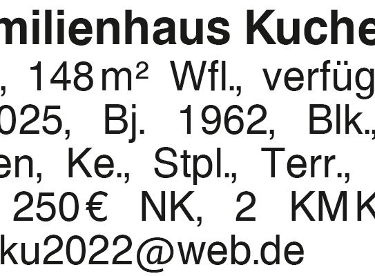 Einfamilienhaus Kuchen