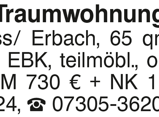 2,5 Zimmer Traumwohnung Erbach