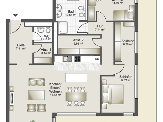 NEUBAU Mosbach Wohnung 3,5 Zimmer