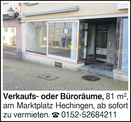 Verkaufs- oder Büroräume in Hechingen