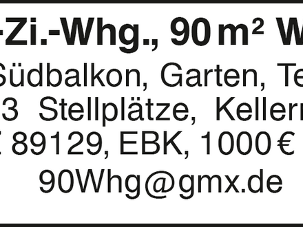 3-Zi.-Whg., 90 m2 Wfl.,