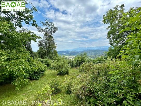 TRAUMHAFTE AUSSICHTSLAGE | KARAWANKEN- UND WÖRTHERSEEBLICK IN SONNENLAGE | GARTENPARADIES | GARAGE