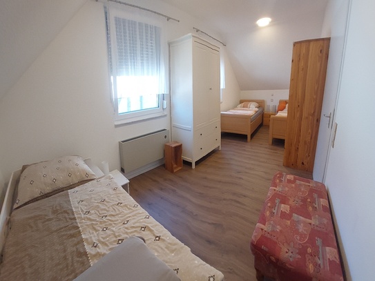 2-Zimmer-Wohnung mit Küche, Dusche/WC, Sat-TV, Waschmaschine, Balkon, Wlan, PKW-Stellplatz