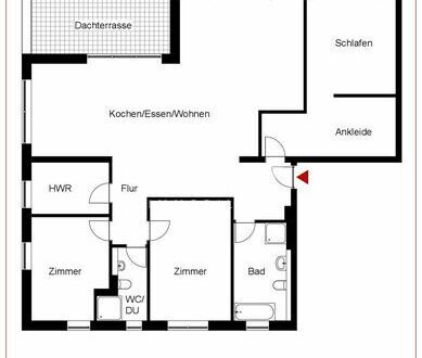 Projektierte 5-Zimmer Neubauwohnung: Penthouse Wohnung in Sinsheim - Steinsfurt