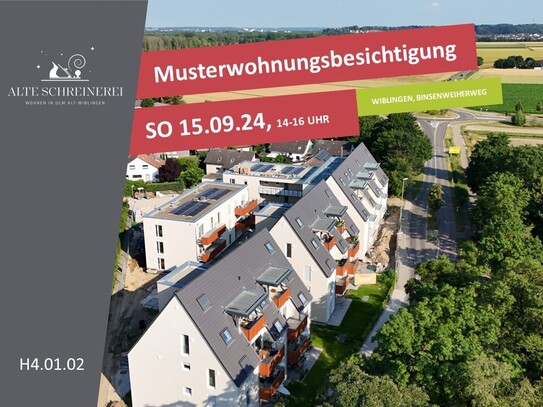 3-Zimmer Wohnung mit Balkon im 1. Obergeschoss | Süd-West | Alte Schreinerei | H4.01.02