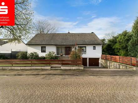 Ritterhude-Ihlpohl: Freistehender Bungalow mit Garten, Vollkeller und ausbaufähigem Dachboden