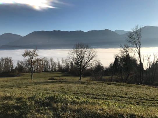 Grundstück mit Blick ins Rosental und auf die Karawanken in erhöhter Lage der Gemeinde Köttmannsdorf