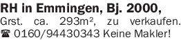 Kaufangebote Häuser allgemein