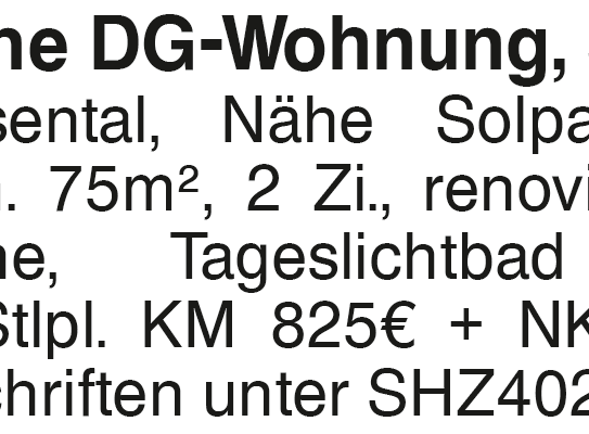 Schöne DG- Wohnung