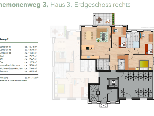 Neubau-Erdgeschosswohnung zu erwerben!