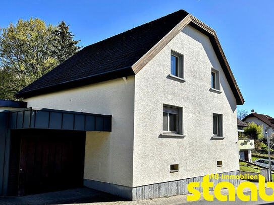 FREISTEHENDES 1-FAM.-HAUS MIT NEBENGEBÄUDE/WERKSTATT & GARAGE AUF GROßEM GRUND