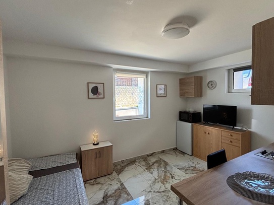 1-Zimmerwohnung mit Internet, TV, Küchenzeile, Dusche/Wc, Waschmaschine veröffentlicht