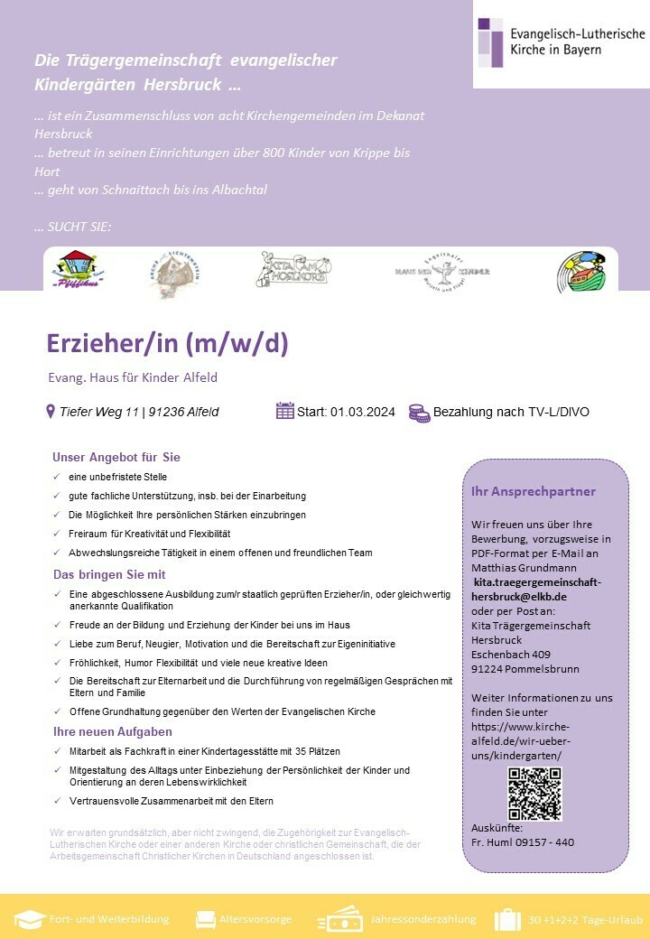 Erzieher*in (m/w/d) in Alfeld