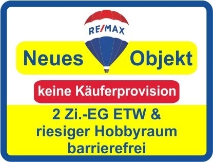 Kaufen Sie ab € 348,- mtl.*/ 2 Zi. EG-ETW & ca.36 m² großem Hobbyraum im UG !