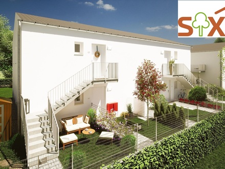 Wohnbaugeförderte 3,5-Zimmer DG Wohnung (Energieklasse B/A+) mit 12m² Balkon, Eigengarten u. 2 Parkplätzen
