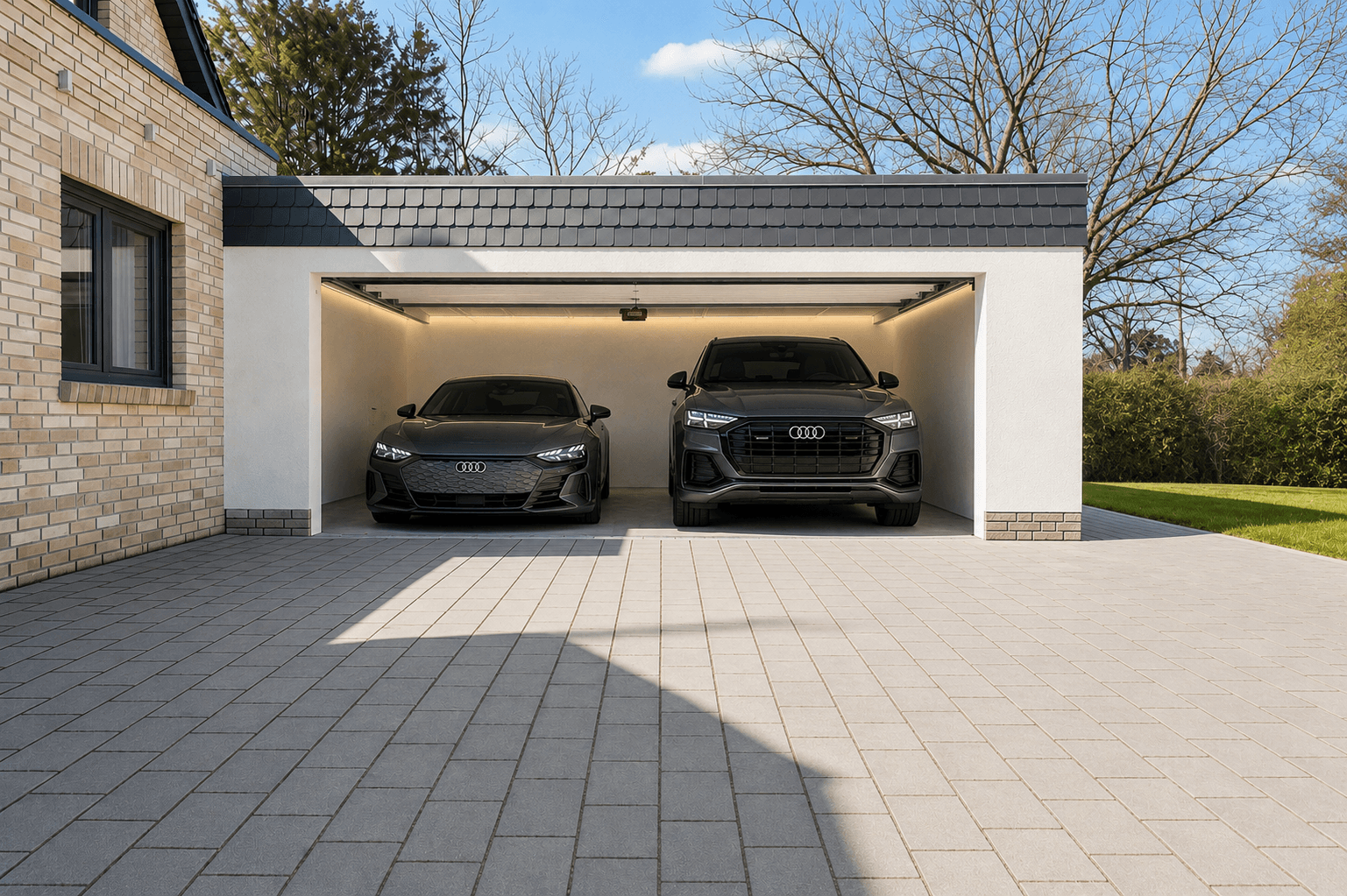 Modernes Familienhaus mit Doppelgarage und Blick ins Grüne - Foto 5