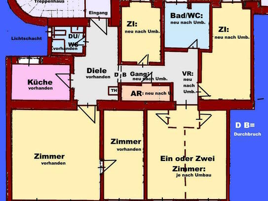 2 Wohnungen zusammenlegen !! Verwirklichen Sie Ihre Wunschwohnung - im 2. Bezirk Nähe Volkertplatz