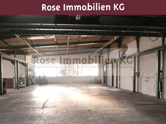 ROSE IMMOBILIEN KG: Lager-/Produktion mit 5t. Kranbahn in zentraler Lage von Bünde!