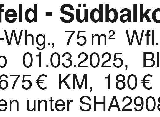 Michelfeld - Südbalkon