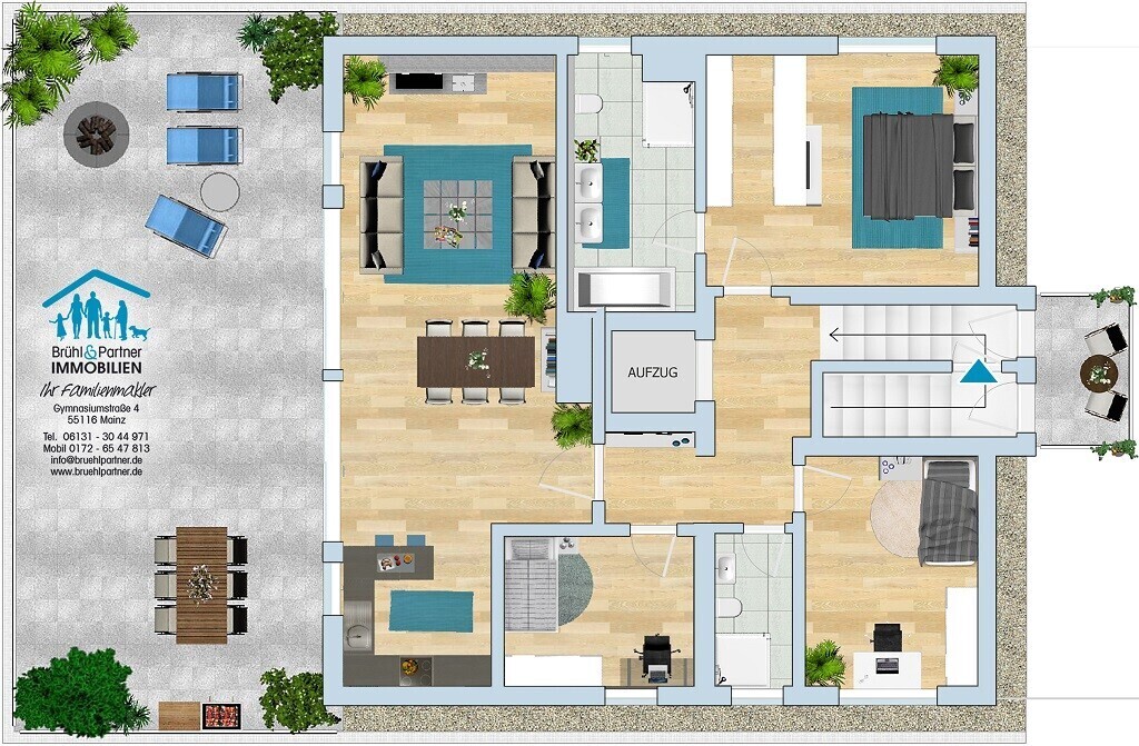 Über Mainz - atemberaubender Panoramablick... mit dem Aufzug in Ihr Penthouse – 55130 Mainz, 55130 Mainz – Vorschaubild 37