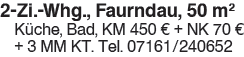 2-Zi.-Whg., Faurnau