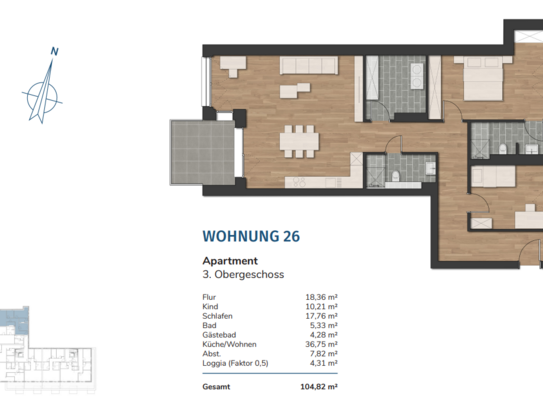 Havencity – Modernes Wohnen am Südstrand WE26 - Steuersparmodell