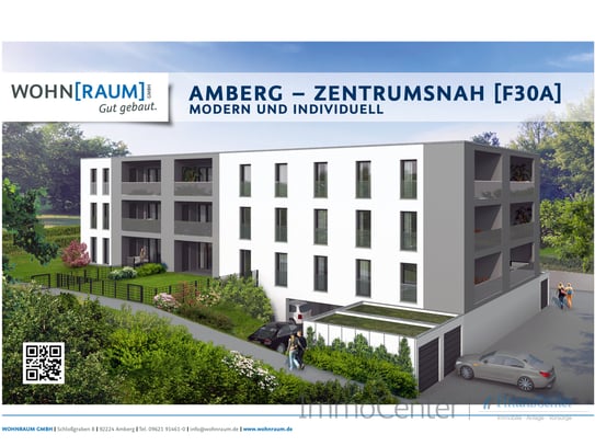 AMBERG - ZENTRUMSNAH [F30A] - Neubauprojekt - barrierefrei, energieeffizent und ruhiges Wohnen - Bezugsfertig bereits i…