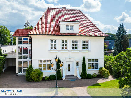 Delmenhorst: Einmalige, denkmalgeschützte Villa mit Gewerbe auf großzügigem Grundstück, Obj. 7023