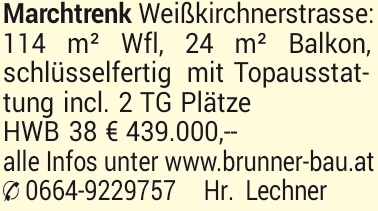 Eigentumswohnung in Marchtrenk (4614) 114m²