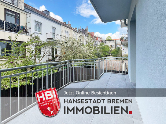 Flüsseviertel / Exklusive 3-Zimmer-Erdgeschosswohnung mit Balkon in Bestlage