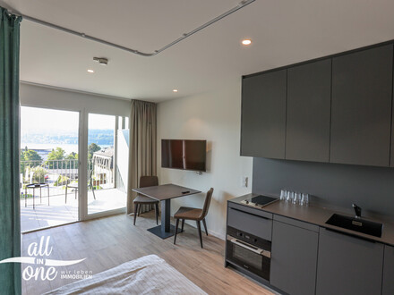 Töschling: südseitiges Doppel-Appartement mit Seeblick zu verkaufen