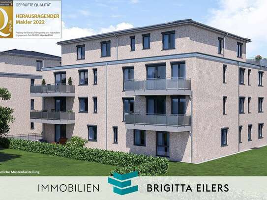 NEUBAU: Moderne 3-Zimmer-EG-Wohnung mit West-Terrasse & Gartenanteil