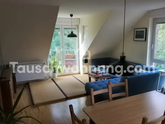 [TAUSCHWOHNUNG] 2-Etagen Wohnung mit 3 Balkonen/Terassen Münster am Kanal