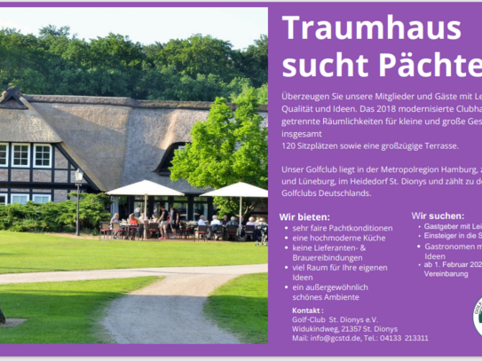 Traumhaus sucht Pächter