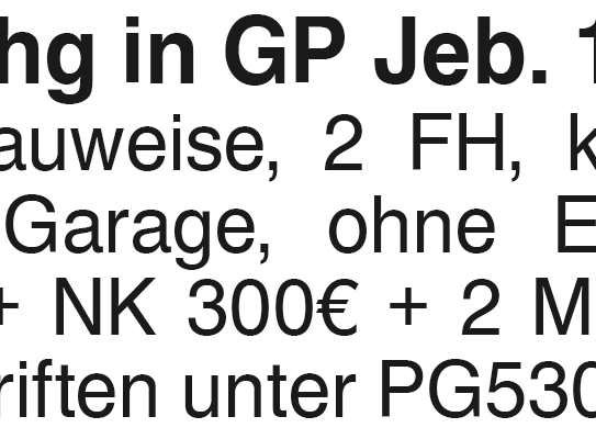 3 Zi. Whg in GP Jeb.