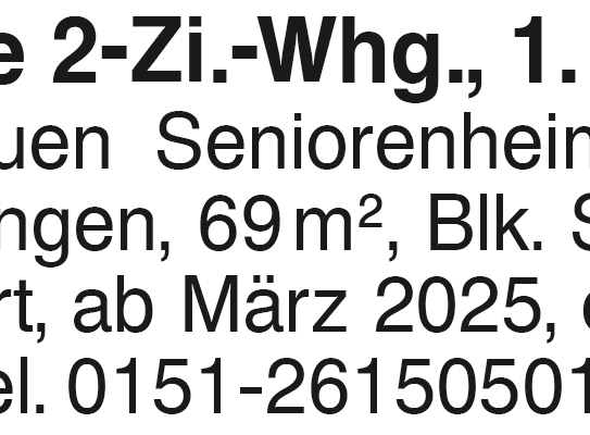 Schöne 2-Zi.-Whg., 1. OG