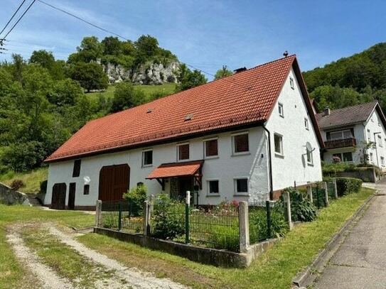 Handwerkertraum in Schelklingen-Hütten: Einfamilienhaus mit Scheunen