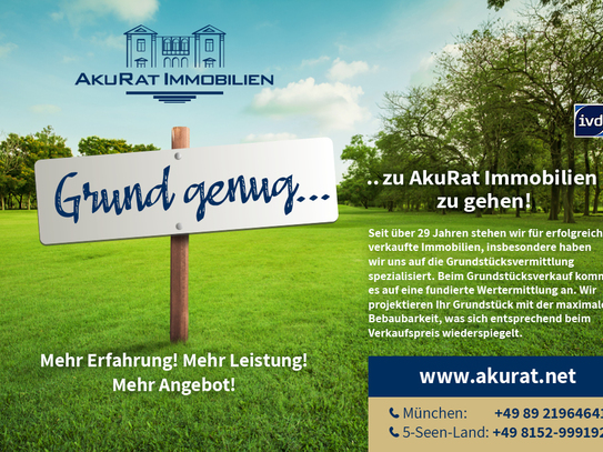 AkuRat Immobilien - Provisionsfrei! Baugrundstück mit Baugenehmigung in Waal - sofort verfügbar!