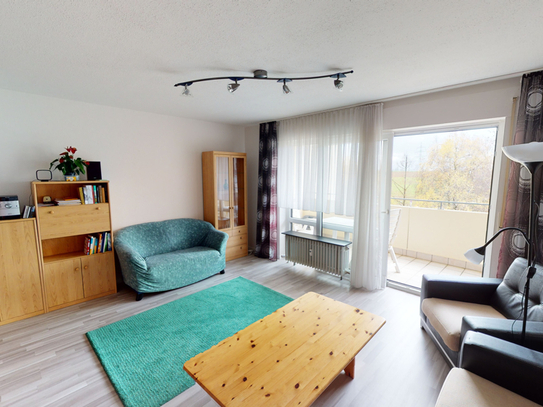 * Sonnenverwöhnte 2-Zimmerwohnung mit EBK, großem Südwestbalkon und KFZ-Stellplatz *