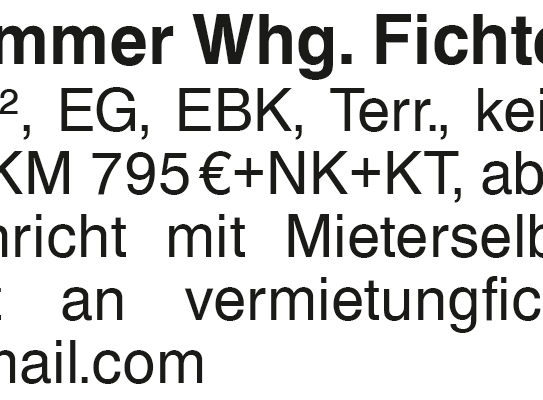 3,5 Zimmer Whg Fichtenau