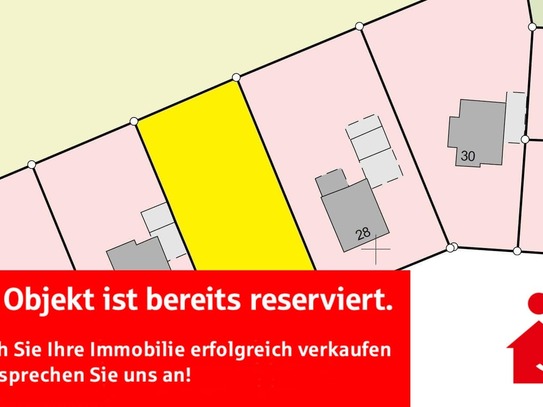 Reserviert! Großzügiges Grundstück für EFH oder DHH